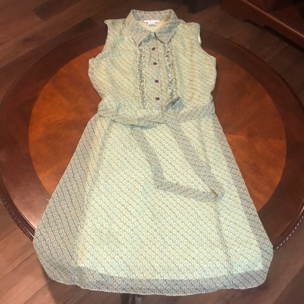DBY Sleeveless Fit & Flare Belted Dress Size 16